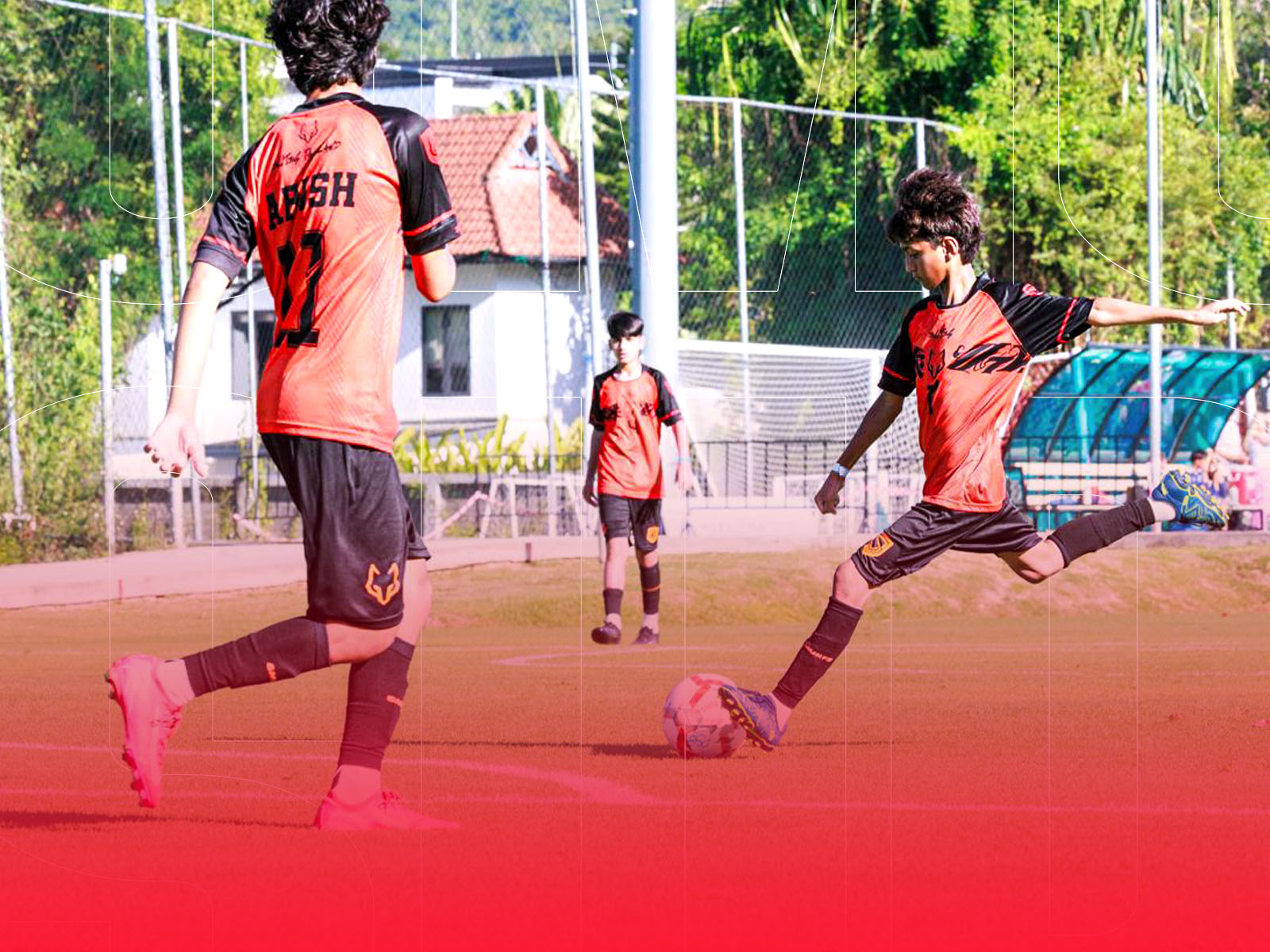 Smurfs FC players in action at Sumai Cup Thailand